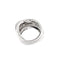 Bague Bague bandeau croisée en or blanc 18 ct avec diamants et saphirs 58 Facettes 24509