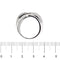 Bague Bague bandeau croisée en or blanc 18 ct avec diamants et saphirs 58 Facettes 24509