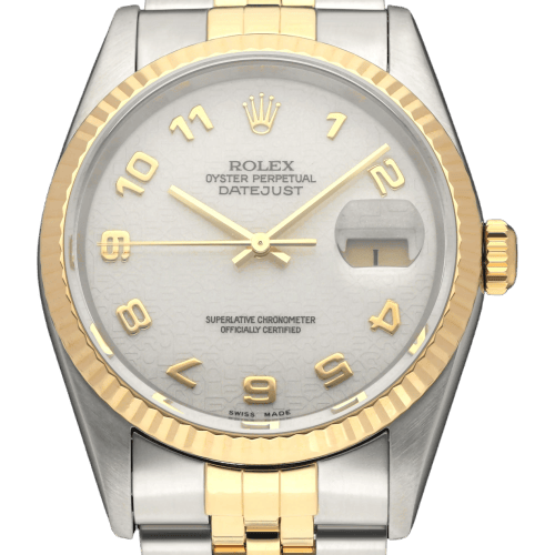 Rolex - Montre Datejust 16233 Computer Dial en or et acier