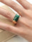 49 Bvlgari Tronchetto - Bague en or rose 18 ct et malachite 58 Facettes CV-115