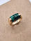 49 Bvlgari Tronchetto - Bague en or rose 18 ct et malachite 58 Facettes CV-115