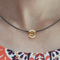Pendentif en or 18k, acier et citrine 58 Facettes COV888