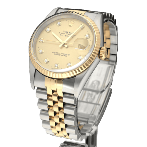 Montre Rolex Datejust - Montre 16233G en or et acier 58 Facettes ROL/DJ1/1454