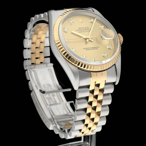 Montre Rolex Datejust - Montre 16233G en or et acier 58 Facettes ROL/DJ1/1454
