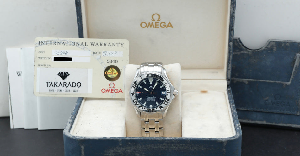 Montre Omega Seamaster - Montre 2554.80.00 Jacques Mayol en acier 58 Facettes OMG/SEA/403