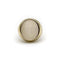 Bague 58 Bague chevalière en or 14K avec intaille aigle en calcédoine blanche 58 Facettes 11210
