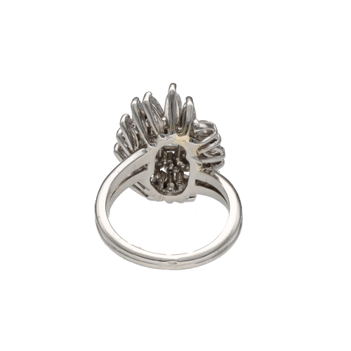 Bague 55 Bague en platine et diamants 4,00 ct environ 58 Facettes FB11868