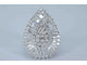 54 Bague poire halo en or blanc et diamants 58 Facettes 2039
