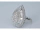 54 Bague poire halo en or blanc et diamants 58 Facettes 2039