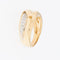 58 Bague milieu du XXe siècle en or jaune et diamants 58 Facettes A1528