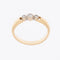 53 Bague trilogie vintage en or 18 carats avec diamants 58 Facettes A1530