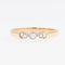 53 Bague trilogie vintage en or 18 carats avec diamants 58 Facettes A1530