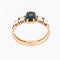 55 Bague belge en or jaune 18 carats, diamants et saphir 58 Facettes A1532