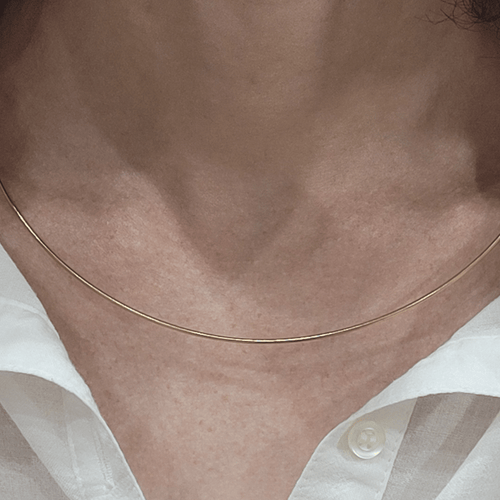 Collier en or jaune 18k 58 Facettes T488