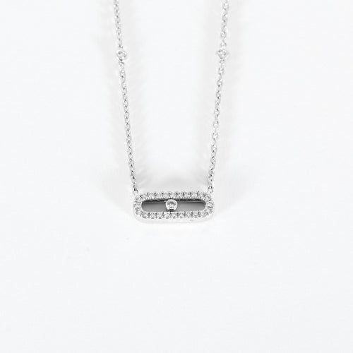 Messika Move Uno - Collier en or blanc et diamants 58 Facettes 58FC66