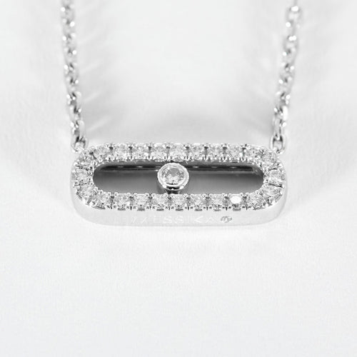 Messika Move Uno - Collier en or blanc et diamants 58 Facettes 58FC66