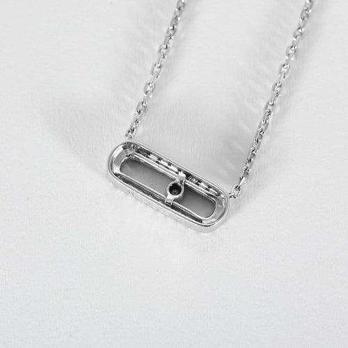 Collier Messika Move Uno - Collier pavé en or blanc et diamants 58 Facettes 58FC66