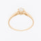 55 Bague solitaire en or jaune 18 carats avec diamant 58 Facettes A1534