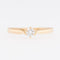 55 Bague solitaire en or jaune 18 carats avec diamant 58 Facettes A1534