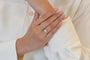 Bague 52 Bague - Diamant taille princesse 0,92 ct F VS1 en or blanc 18k 58 Facettes 24992/24941