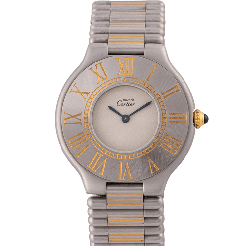 Cartier Must 21 - Montre en acier, référence 9010 58 Facettes TOT-11831