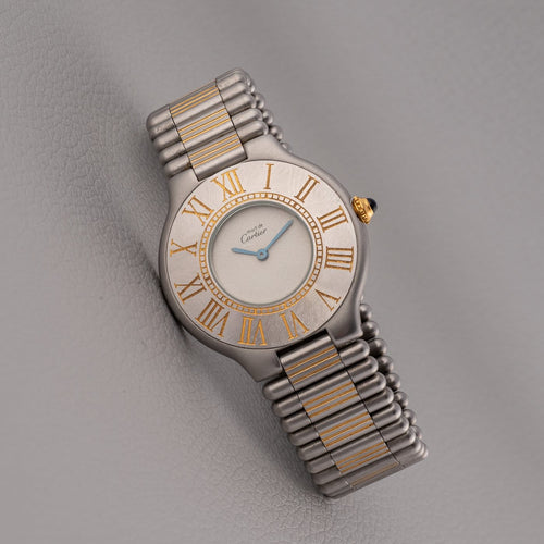 Cartier Must 21 - Montre en acier, référence 9010 58 Facettes TOT-11831