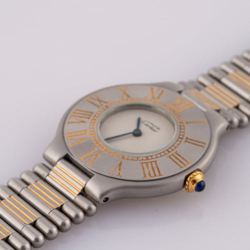 Cartier Must 21 - Montre en acier, référence 9010 58 Facettes TOT-11831