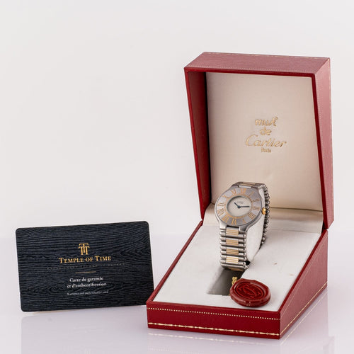 Cartier Must 21 - Montre en acier, référence 9010 58 Facettes TOT-11831