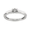 Bague Donna Oro - Bague solitaire en or blanc avec diamant 0,07 ct 58 Facettes 20895