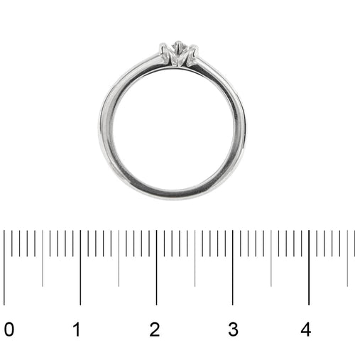 Bague Donna Oro - Bague solitaire en or blanc avec diamant 0,07 ct 58 Facettes 20895