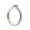 Bague Donna Oro - Bague solitaire en or blanc avec diamant 0,07 ct 58 Facettes 20895