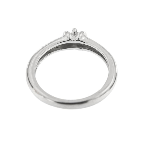 Bague Donna Oro - Bague solitaire en or blanc avec diamant 0,07 ct 58 Facettes 20895
