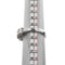 Bague 54 Bague rivière - 5 diamants 1,5 ct en or blanc 18 carats 58 Facettes 49