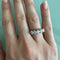 Bague 54 Bague rivière - 5 diamants 1,5 ct en or blanc 18 carats 58 Facettes 49