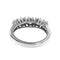Bague 54 Bague rivière - 5 diamants 1,5 ct en or blanc 18 carats 58 Facettes 49