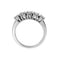Bague 54 Bague rivière - 5 diamants 1,5 ct en or blanc 18 carats 58 Facettes 49