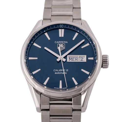 TAG Heuer Carrera - Montre Calibre 5 en acier 58 Facettes TOT-11814