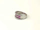 53.5 Bague bandeau en or blanc, rubis et diamants 58 Facettes DV-Bag.rub.cal