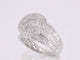 54 Bague halo en or blanc et diamants 58 Facettes 2041