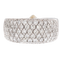 55 Bague moderne en or blanc 18 carats avec diamants 58 Facettes A1536