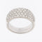 55 Bague moderne en or blanc 18 carats avec diamants 58 Facettes A1536