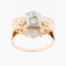 58 Art déco - Bague en or jaune et blanc 18 carats avec diamants 58 Facettes A1537