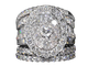 54 Bague en or blanc sertie de diamants 5,50 ct 58 Facettes 2042
