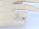 53 Bague halo en or blanc et diamants taille brillant 1,00 ct 58 Facettes 1001