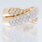 60 Bague en or jaune et blanc 18 carats avec diamants 58 Facettes A1563