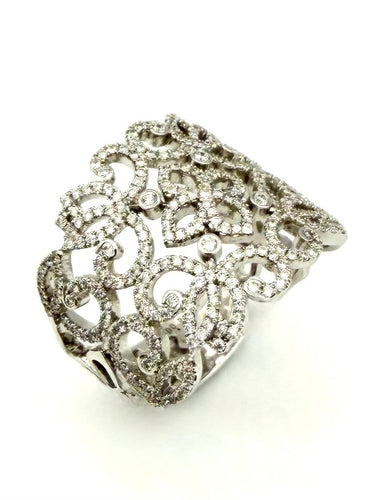55 Messika Eden - Bague en or blanc 18K et diamants 58 Facettes MESSIKA BG