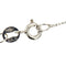 Collier avec pendentif fleur en or blanc, saphir et diamants 58 Facettes 42901