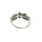 56 Bague en or blanc avec saphirs et diamants 58 Facettes 27602