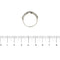 56 Bague en or blanc avec saphirs et diamants 58 Facettes 27602