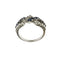 56 Bague en or blanc avec saphirs et diamants 58 Facettes 27602
